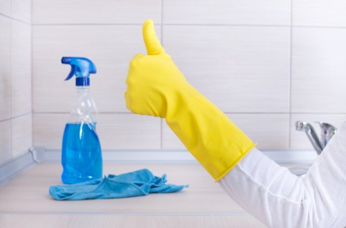 Deep mattress cleaning equipment used on a bed