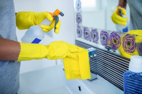 Professional hot water extraction carpet cleaning process